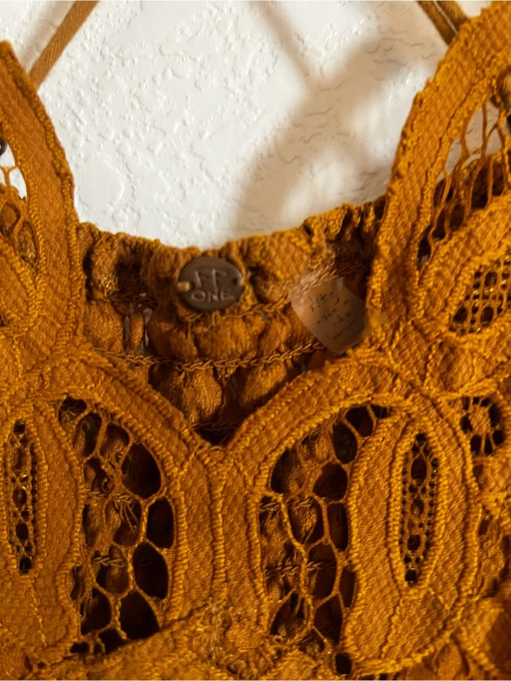 Free People Mustard Adella Dress (L)